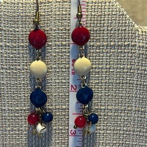 Unique Vintage Beaded Earrings #227 Handmade by Violette Grace